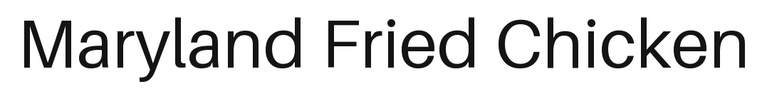 Maryland Fried Chicken